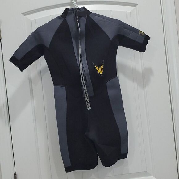 HO Sports X-Factor Kids Black and Grey, Short Sleeve, Zipper-Back, Shorty Spring - Picture 4 of 7